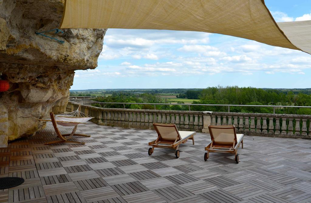 Gites Troglodytes Du Chateau De L'Etoile Vernou-sur-Brenne Zimmer foto